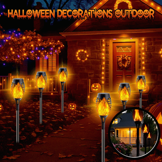 🔥2025 Solar Torch Lights – Flickering Flame Outdoor Decor